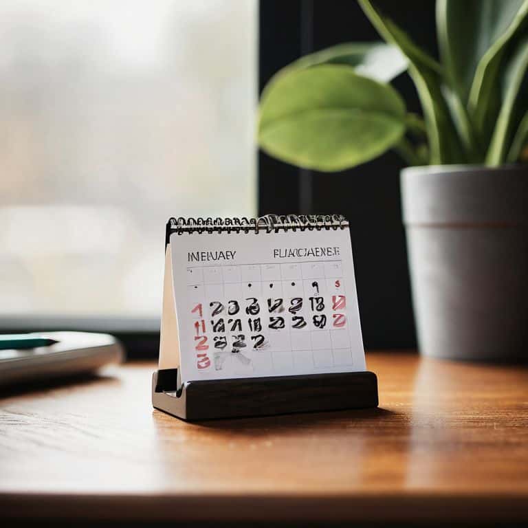 Time Blocking Mastery calendar