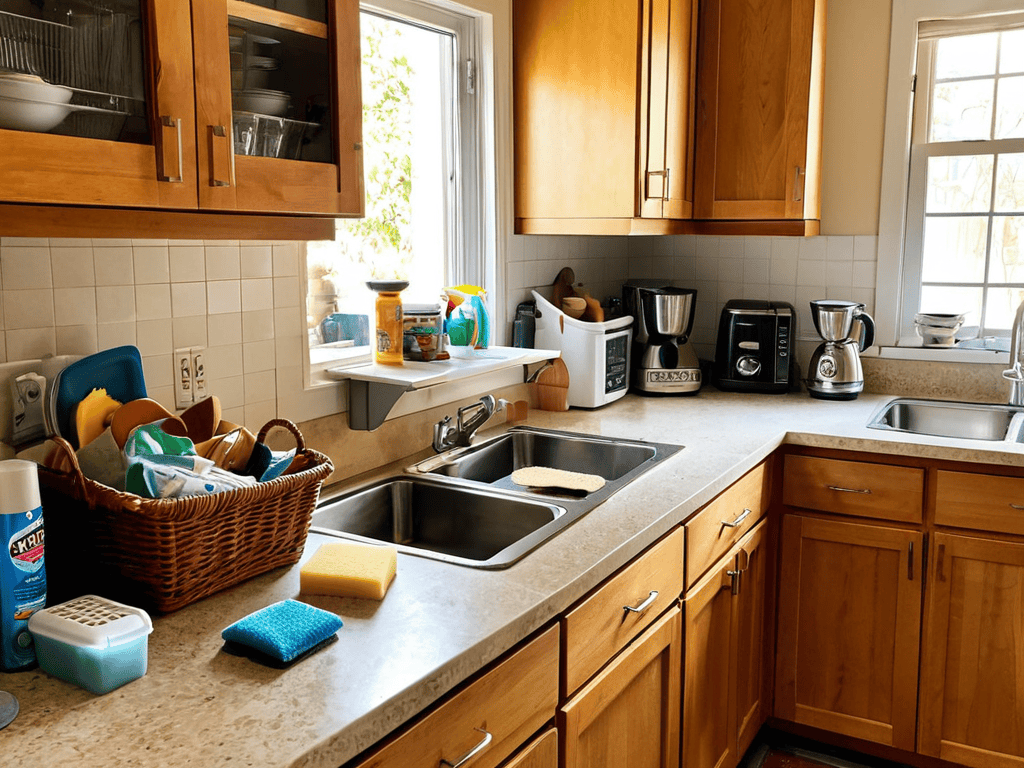 Deep Clean Kitchen Counters