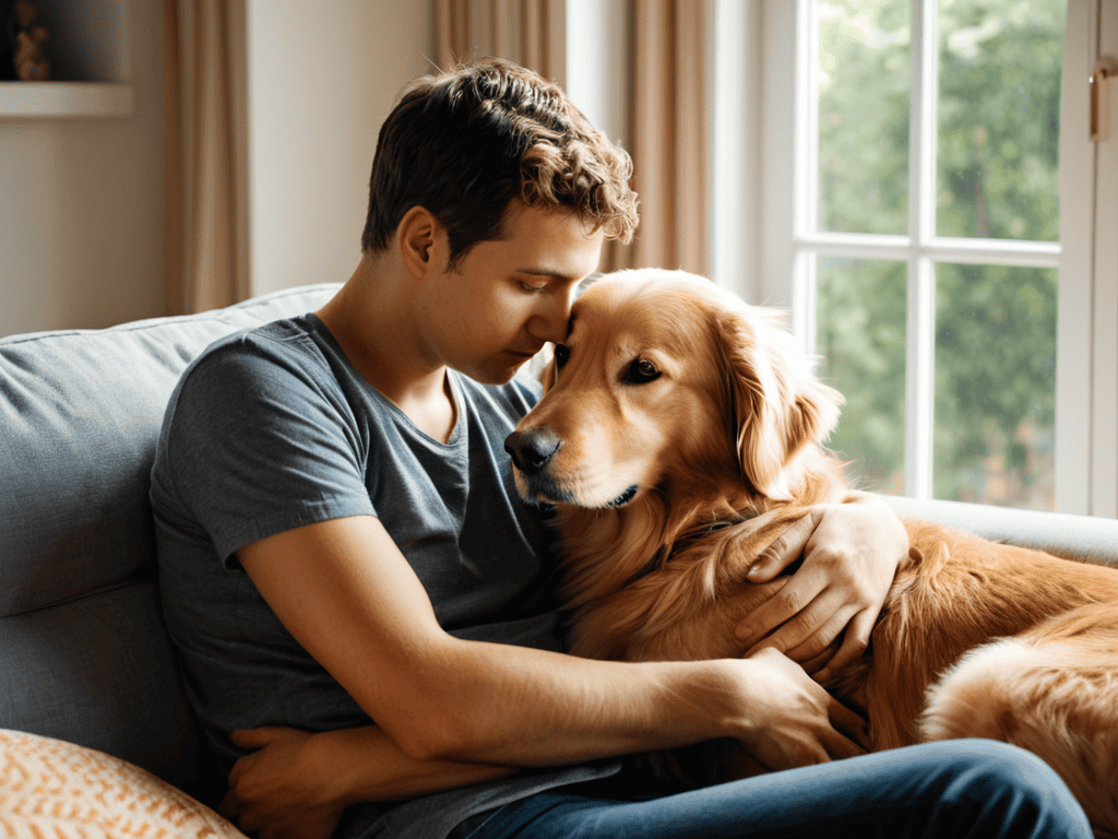 Golden Retriever Boyfriend comfort