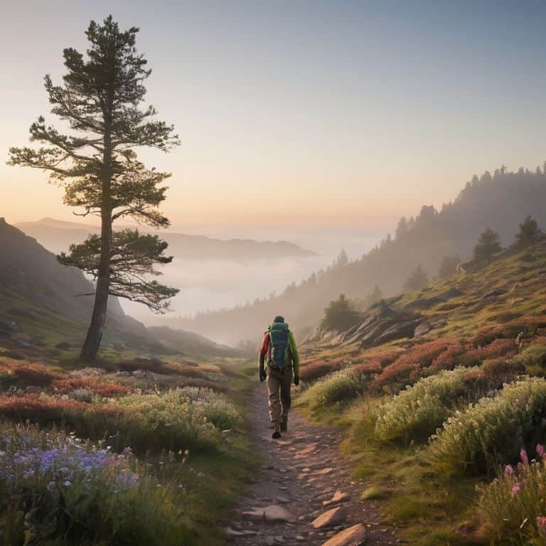 Blaze Your Trail hiking concept