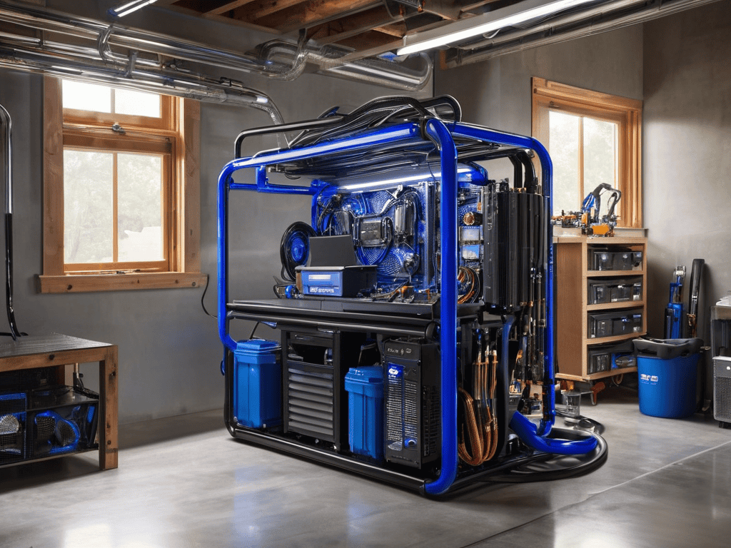 Liquid-Cooled AI RIG setup
