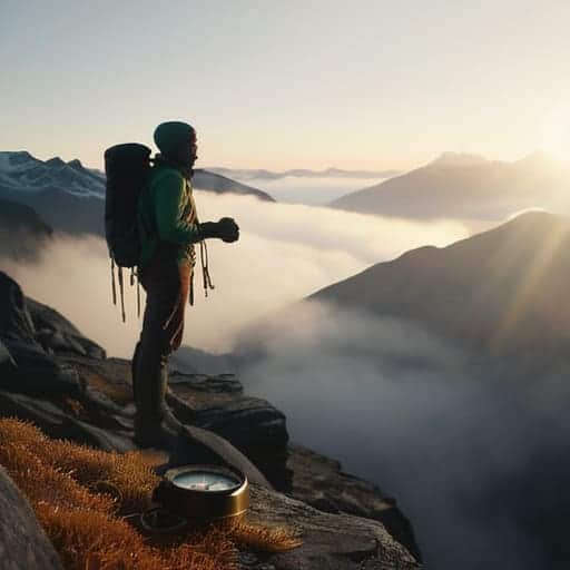 Charting Your Course Home with a compass.