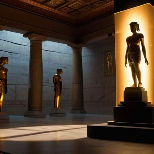 AR-enhanced museum storytelling in 3D history.