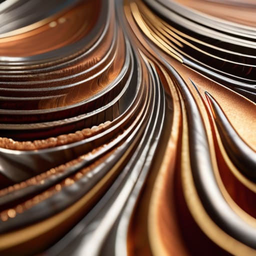 Mokume-Gane Diffusion Metallurgy molecular interlocking pattern.